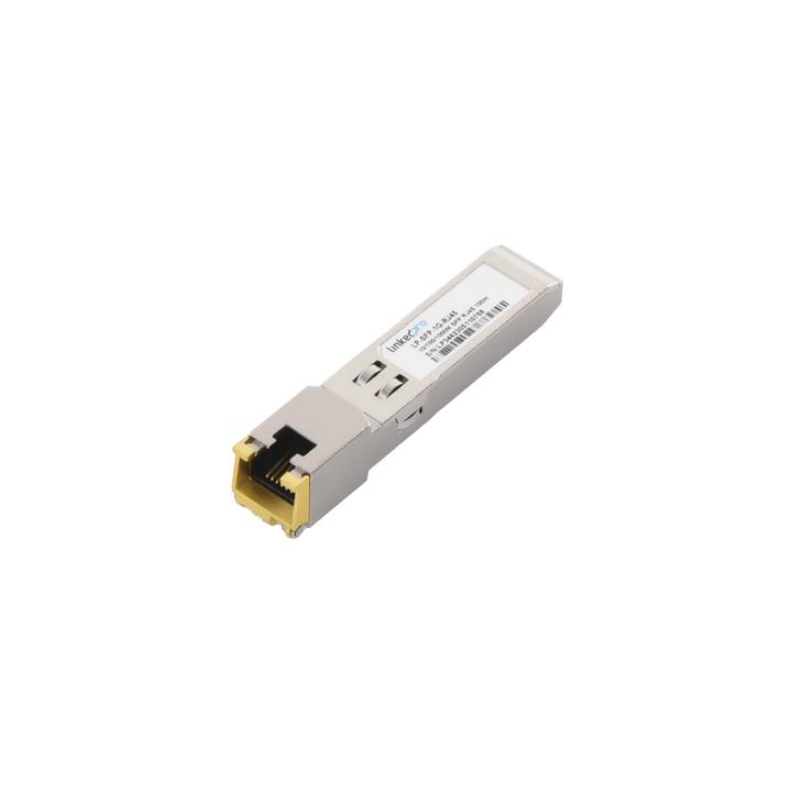 Transceptor Óptico SFP a RJ45 / Auto negociación 10/100/1000 Mbps / Conector RJ45 / 1000BASE-T / Distancia de hasta