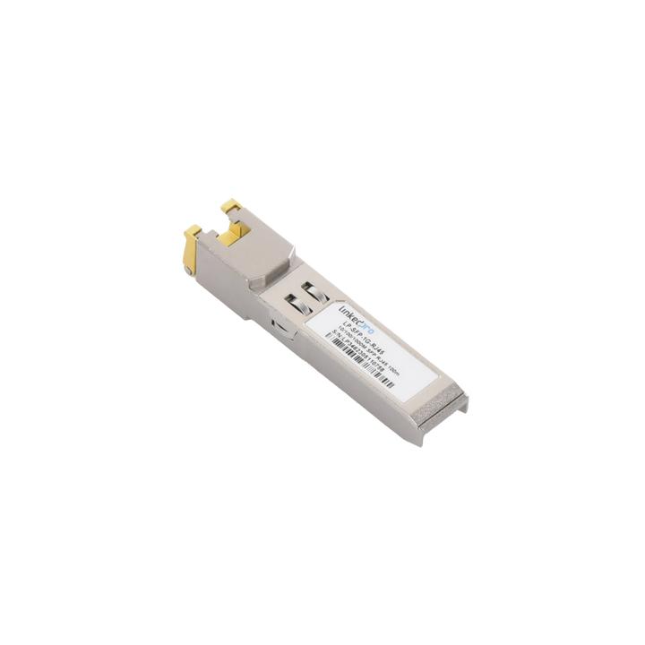 Transceptor Óptico SFP a RJ45 / Auto negociación 10/100/1000 Mbps / Conector RJ45 / 1000BASE-T / Distancia de hasta