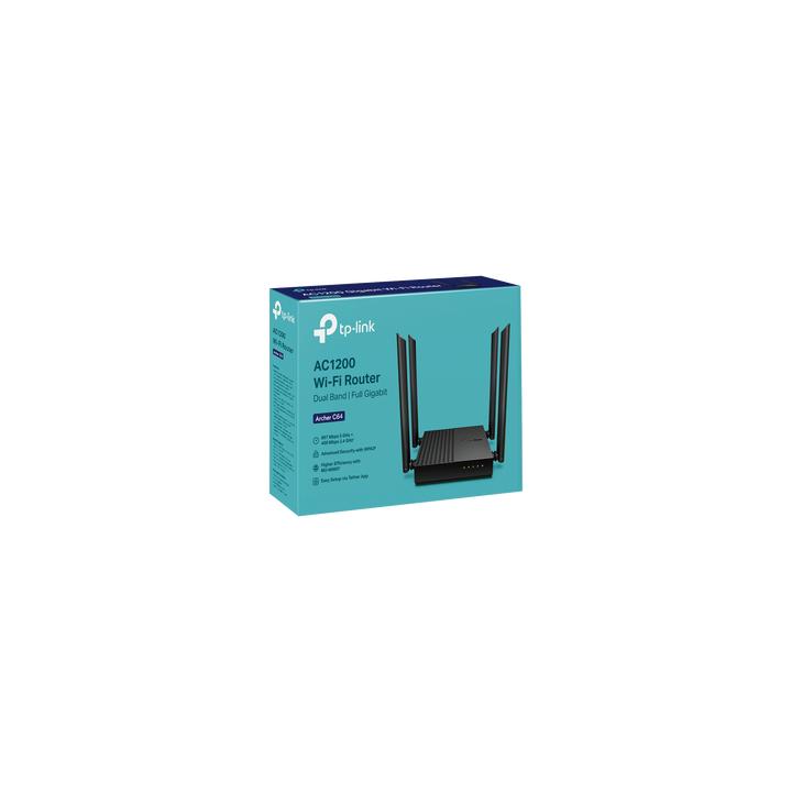 Router Inalámbrico AC 1200 / Doble Banda MU-MIMO / 1 puerto WAN 10/100/1000 Mbps / 4 puertos LAN 10/100/1000 Mbps /