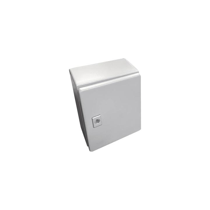 Gabinete de Acero / Nema 4 -IP 66 de 20 x 25 x 15 cm / Platina y certificado UL.