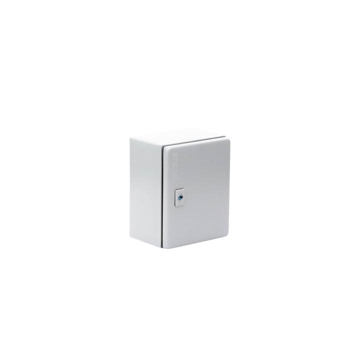 Gabinete de Acero / Nema 4 -IP 66 de 20 x 25 x 15 cm / Platina y certificado UL.