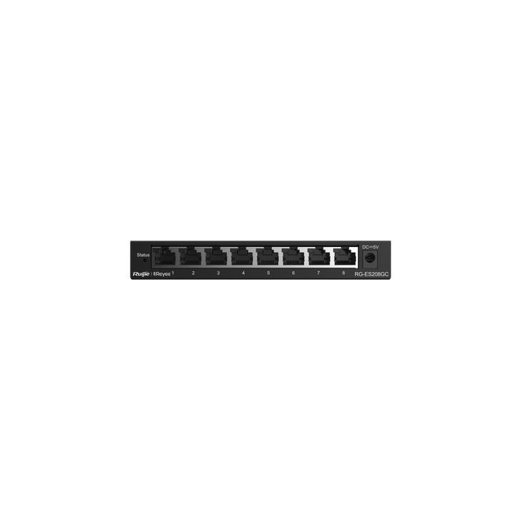 Switch Administrable con 8 puertos Gigabit, gestión gratuita desde la nube