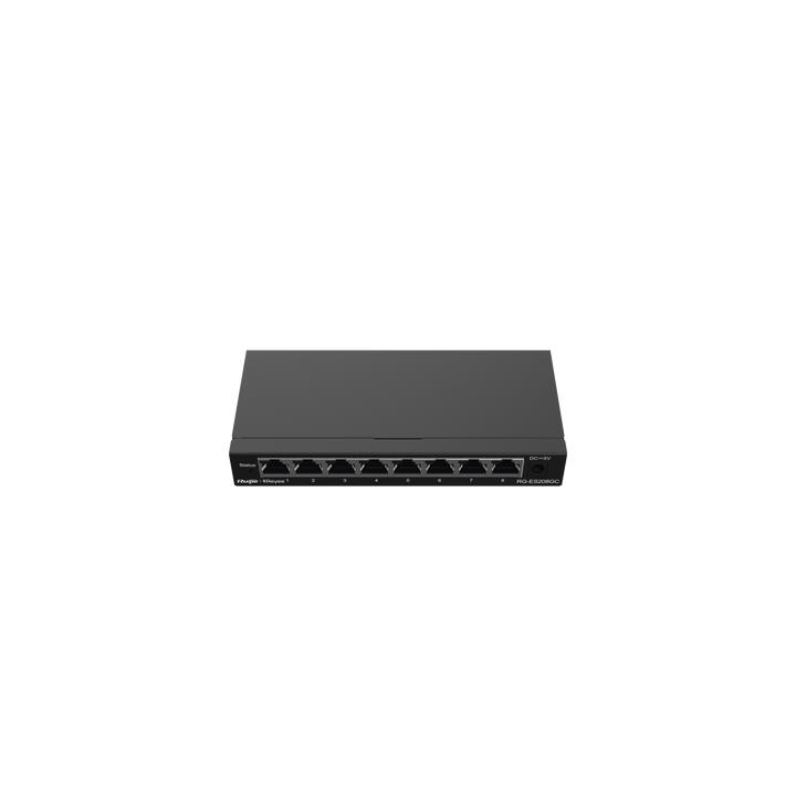 Switch Administrable con 8 puertos Gigabit, gestión gratuita desde la nube