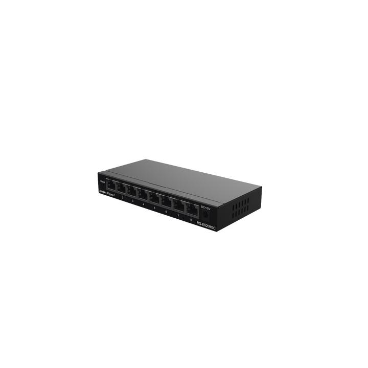 Switch Administrable con 8 puertos Gigabit, gestión gratuita desde la nube