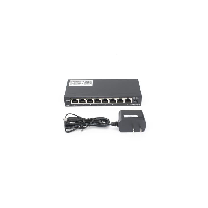 Switch Administrable con 8 puertos Gigabit, gestión gratuita desde la nube