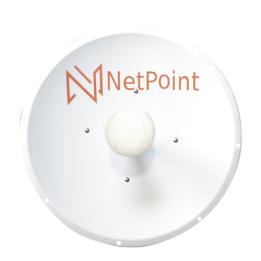 Antena Direccional / 3 ft / 4.9-6.4 GHz / Ganancia 34 dBi / SLANT de 45 ° y 90° / Incluye Jumpers con conector
