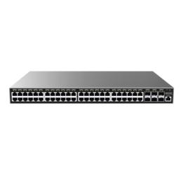 Switch Gigabit PoE+ Administrable / 48 puertos 10/100/1000 Mbps + 6 Puertos SFP+ / Hasta 400W / Compatible con GWN
