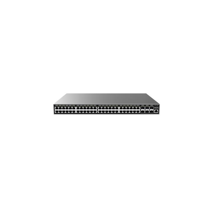 Switch Gigabit PoE+ Administrable / 48 puertos 10/100/1000 Mbps + 6 Puertos SFP+ / Hasta 400W / Compatible con GWN