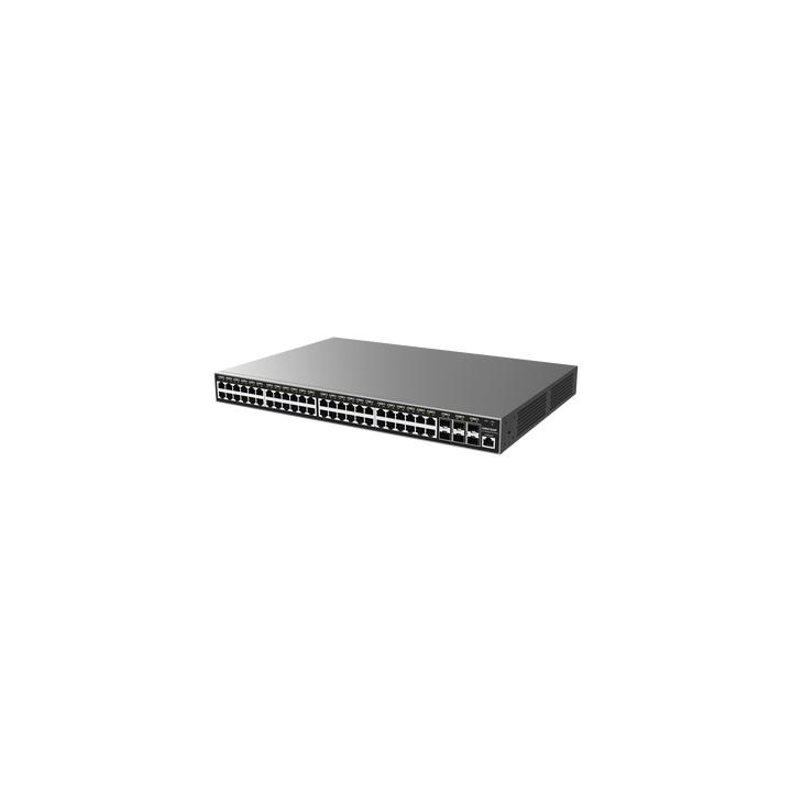 Switch Gigabit PoE+ Administrable / 48 puertos 10/100/1000 Mbps + 6 Puertos SFP+ / Hasta 400W / Compatible con GWN