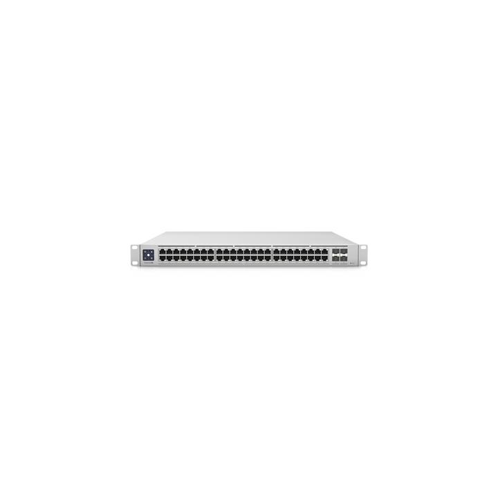 UniFi Switch Enterprise administrable capa 3, 48 puertos 2.5GbE RJ45 POE+, 4 puertos 10G SFP+, 720W, con pantalla