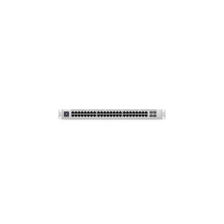 UniFi Switch Enterprise administrable capa 3, 48 puertos 2.5GbE RJ45 POE+, 4 puertos 10G SFP+, 720W, con pantalla