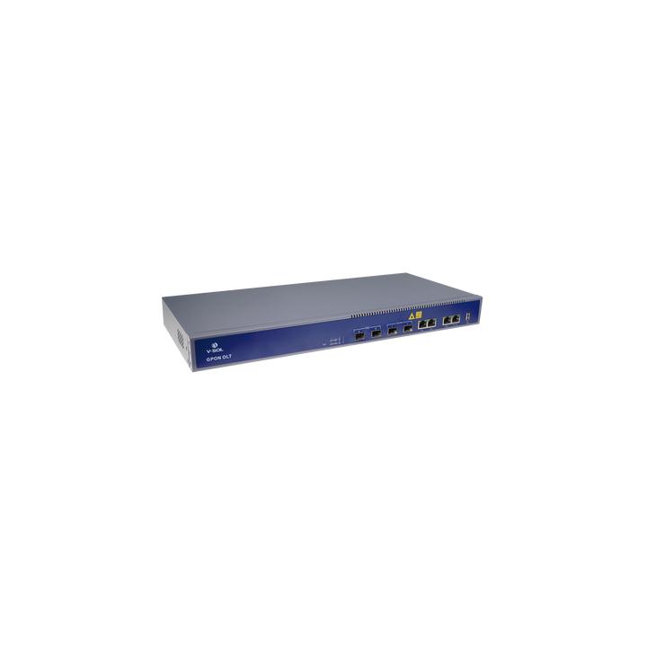 OLT de 2 puertos GPON + 4 puertos Uplink (2 puertos Gigabit Ethernet + 2 puerto SFP/SFP+) , hasta 256 ONUS