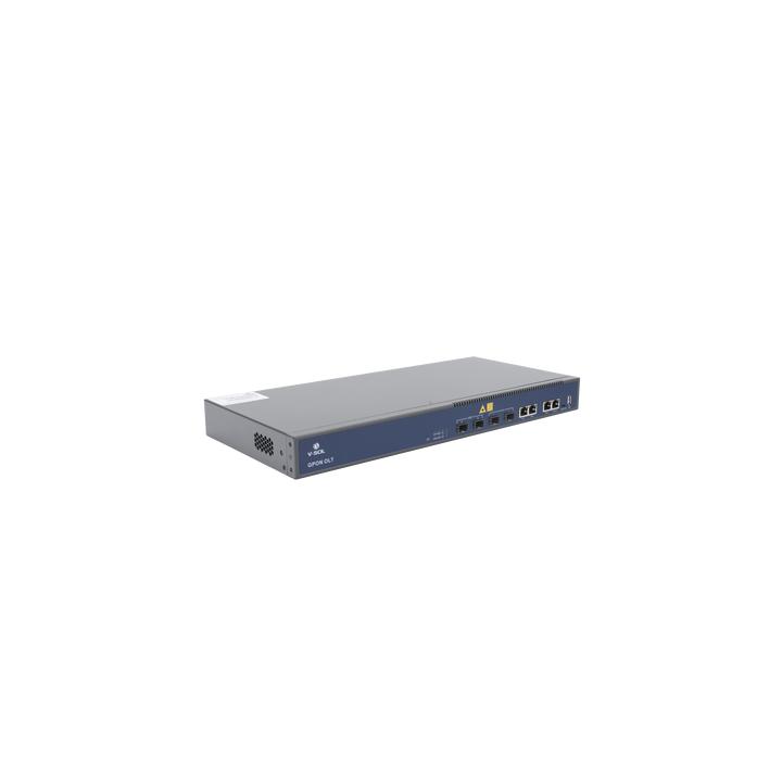 OLT de 2 puertos GPON + 4 puertos Uplink (2 puertos Gigabit Ethernet + 2 puerto SFP/SFP+) , hasta 256 ONUS