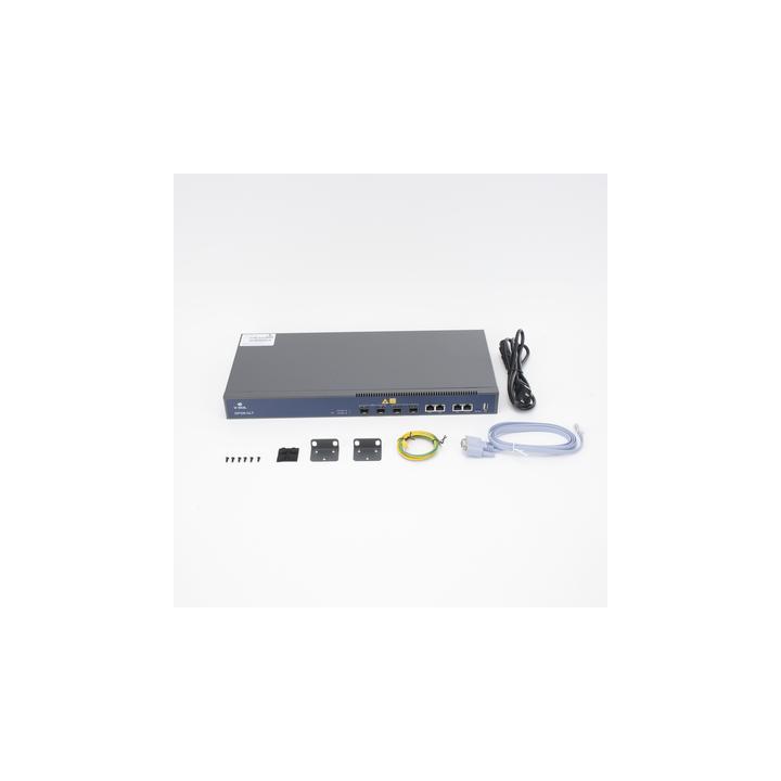 OLT de 2 puertos GPON + 4 puertos Uplink (2 puertos Gigabit Ethernet + 2 puerto SFP/SFP+) , hasta 256 ONUS
