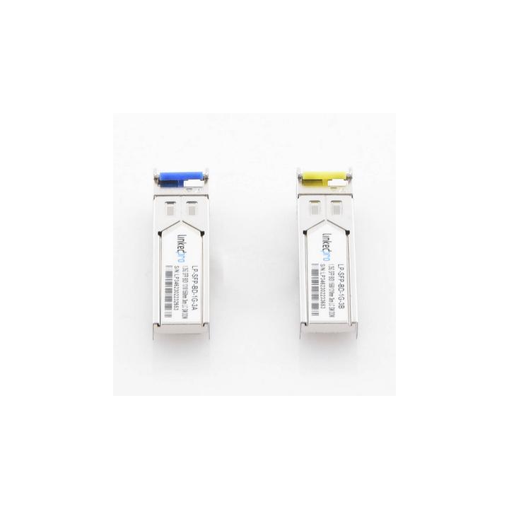 Transceptores Ópticos Bidireccionales SFP (Mini-Gbic) / Monomodo 1310 & 1550 nm / 1.25 Gbps / 1000BASE-BX / Conector