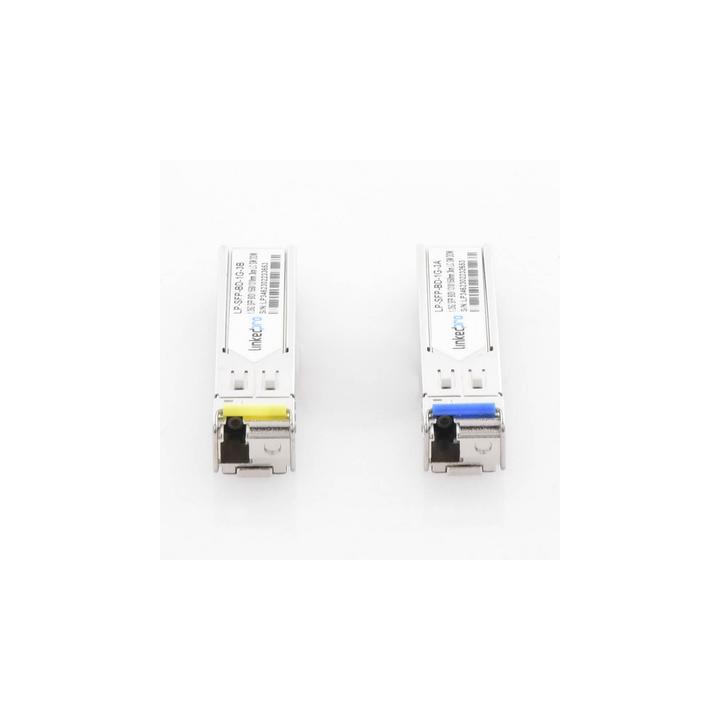Transceptores Ópticos Bidireccionales SFP (Mini-Gbic) / Monomodo 1310 & 1550 nm / 1.25 Gbps / 1000BASE-BX / Conector