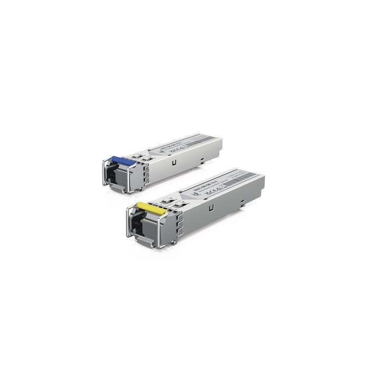UFiber Módulo SFP, transceptor MiniGibic MonoModo 1.25 Gbps, distancia 3km, Simplex, un conector LC, incluye 2