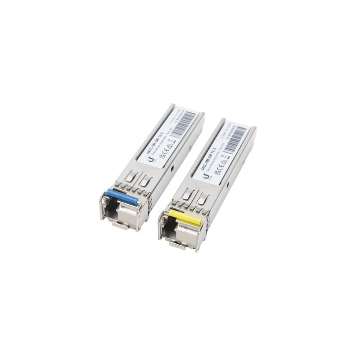 UFiber Módulo SFP, transceptor MiniGibic MonoModo 1.25 Gbps, distancia 3km, Simplex, un conector LC, incluye 2