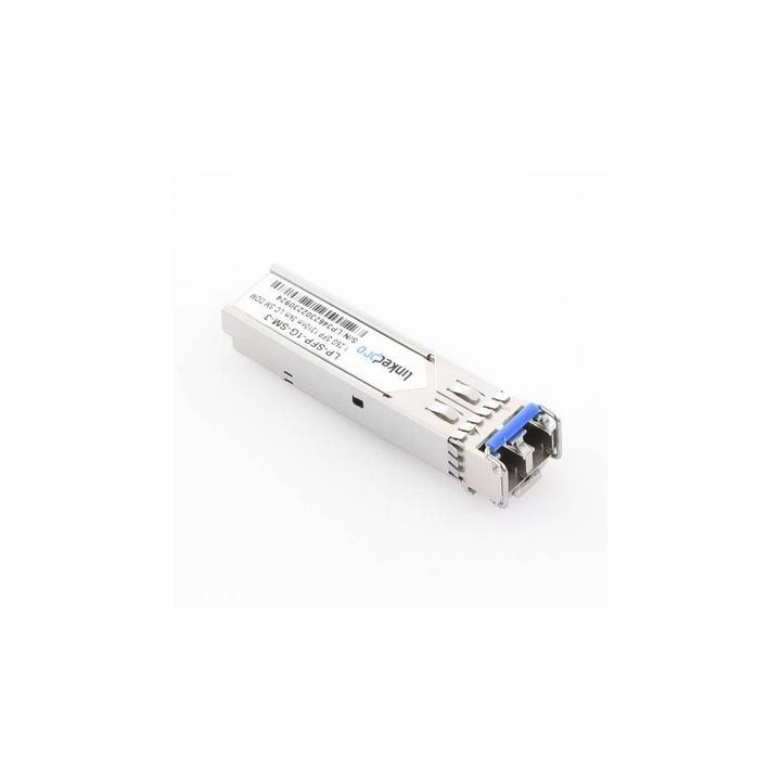 Transceptor Óptico SFP (Mini-Gbic) / Monomodo 1310 nm / 1.25 Gbps / 1000BASE / Conectores LC/UPC Dúplex / DDM / Hasta