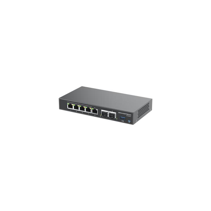 4 en 1: Firewall Nueva Generación, Router, IP PBX (24 usuarios / 8 llamadas), Switch Gigabit de 5 Puertos (4 PoE) y 2