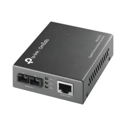 Convertidor Fibra Óptica Monomodo / 1 Puerto RJ45 10/100/1000 Mbps / Puerto Fibra Óptica SC 1000 Mbps / Hasta 20 Km /
