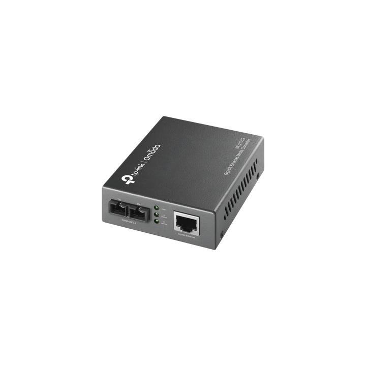 Convertidor Fibra Óptica Monomodo / 1 Puerto RJ45 10/100/1000 Mbps / Puerto Fibra Óptica SC 1000 Mbps / Hasta 20 Km /