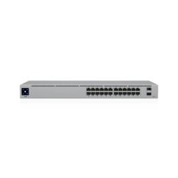 Switch UniFi Capa 2 / 24 Puertos Gigabit / 16 Puertos PoE+ 802.3af/at / 95W Total / 2 Puertos SFP 1G / Pantalla LCM /