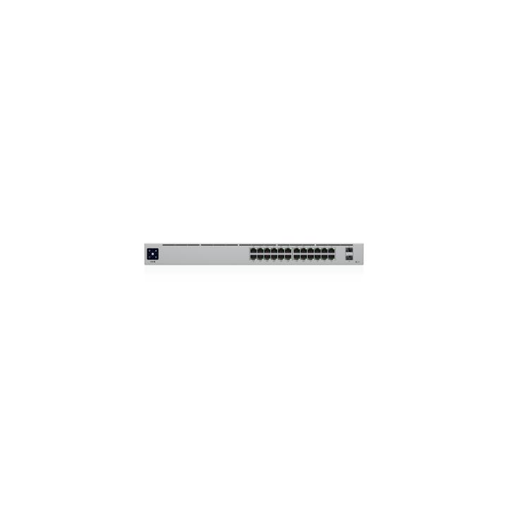Switch UniFi Capa 2 / 24 Puertos Gigabit / 16 Puertos PoE+ 802.3af/at / 95W Total / 2 Puertos SFP 1G / Pantalla LCM /