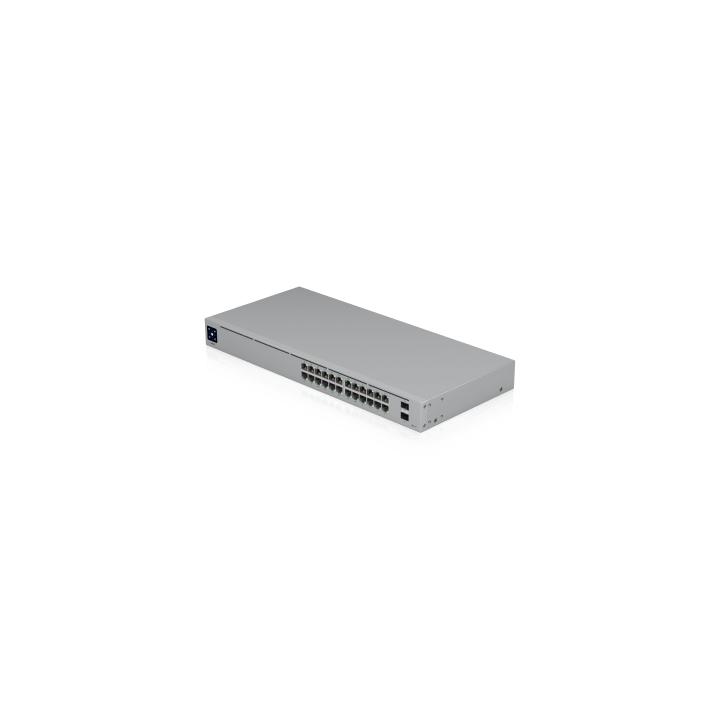 Switch UniFi Capa 2 / 24 Puertos Gigabit / 16 Puertos PoE+ 802.3af/at / 95W Total / 2 Puertos SFP 1G / Pantalla LCM /