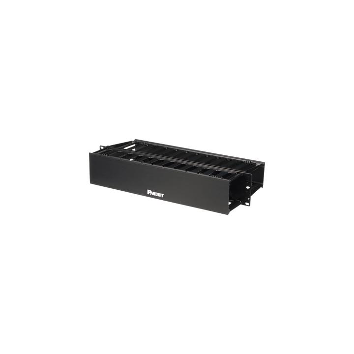 Organizador de Cables Horizontal PatchLink, Doble (Frontal y Posterior), Para Rack de 19in, 2UR