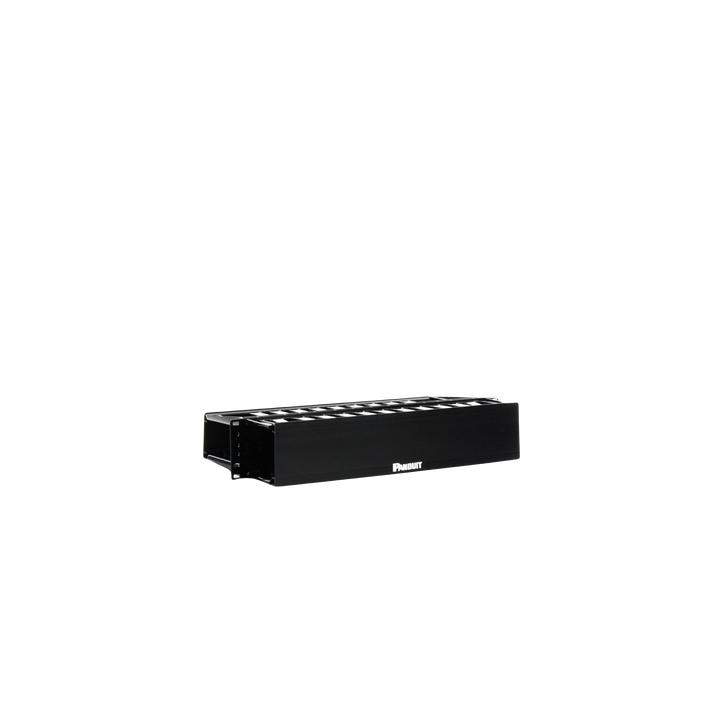 Organizador de Cables Horizontal PatchLink, Doble (Frontal y Posterior), Para Rack de 19in, 2UR