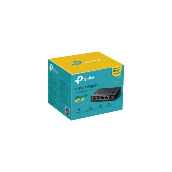 Switch para escritorio 5 puertos 10/100/1000Mbps