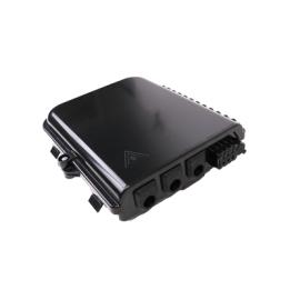 Cierre de Empalme para 24 fusiones de fibra óptica, Interior/Exterior, 3 Entradas para Cable Ø 6-12mm, con 8