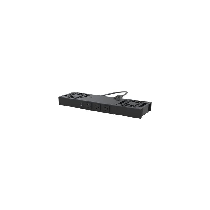 Kit de 2 Ventiladores (12 x 12 cm) con 3 Tomas de Corriente 110 Vca/50 Hz con Clavija