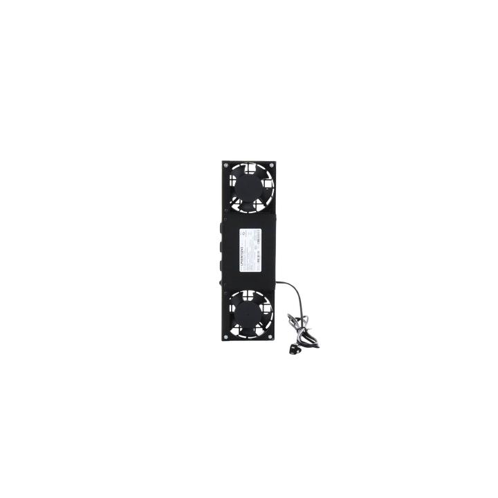 Kit de 2 Ventiladores (12 x 12 cm) con 3 Tomas de Corriente 110 Vca/50 Hz con Clavija