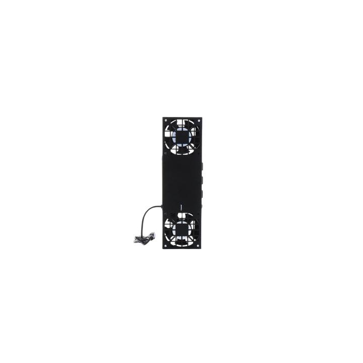 Kit de 2 Ventiladores (12 x 12 cm) con 3 Tomas de Corriente 110 Vca/50 Hz con Clavija