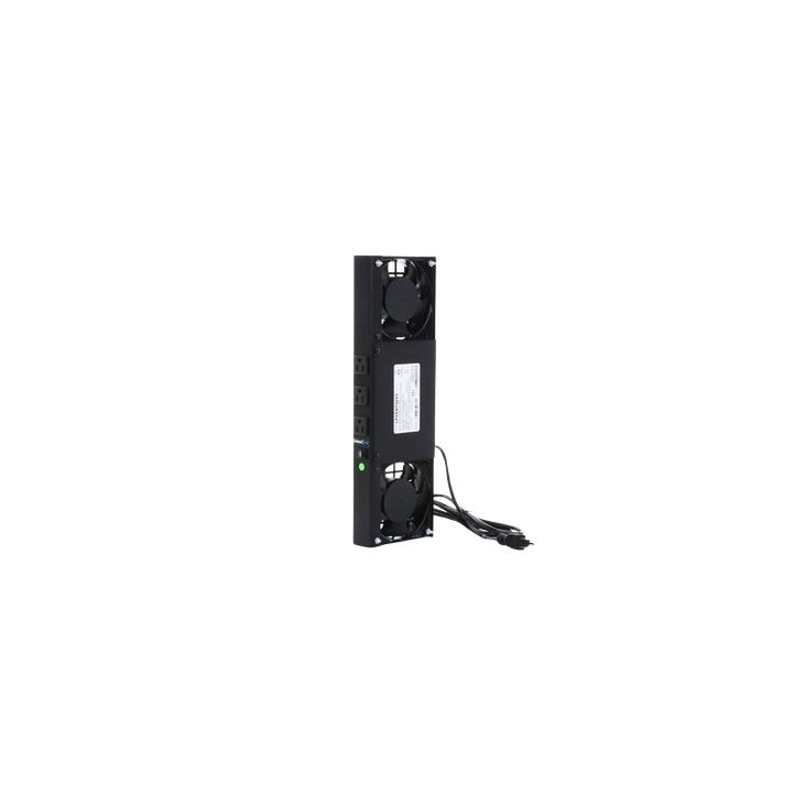 Kit de 2 Ventiladores (12 x 12 cm) con 3 Tomas de Corriente 110 Vca/50 Hz con Clavija