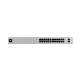 UniFi Switch USW-Pro-24-POE Gen2, con funciones capa 3, de 24 puertos PoE 802.3at/bt + 2 puertos 1/10G SFP+, 400W,