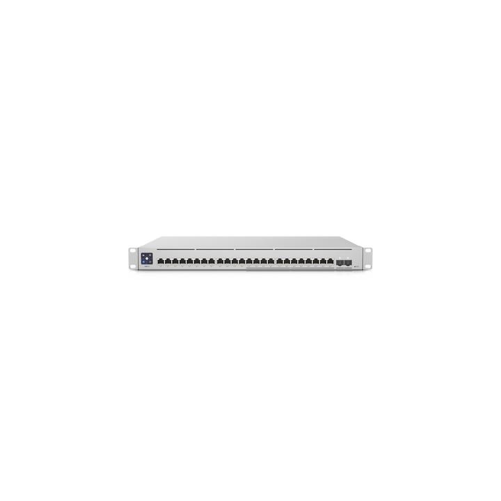 UniFi Switch Empresarial Capa 3 de 24 puertos PoE 802.3af/at (12 puertos 2.5G y 12 puertos 1G) + 2 puertos 1/10G SFP+,