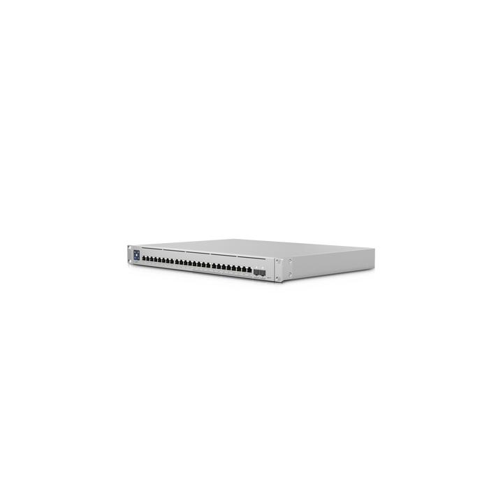 UniFi Switch Empresarial Capa 3 de 24 puertos PoE 802.3af/at (12 puertos 2.5G y 12 puertos 1G) + 2 puertos 1/10G SFP+,