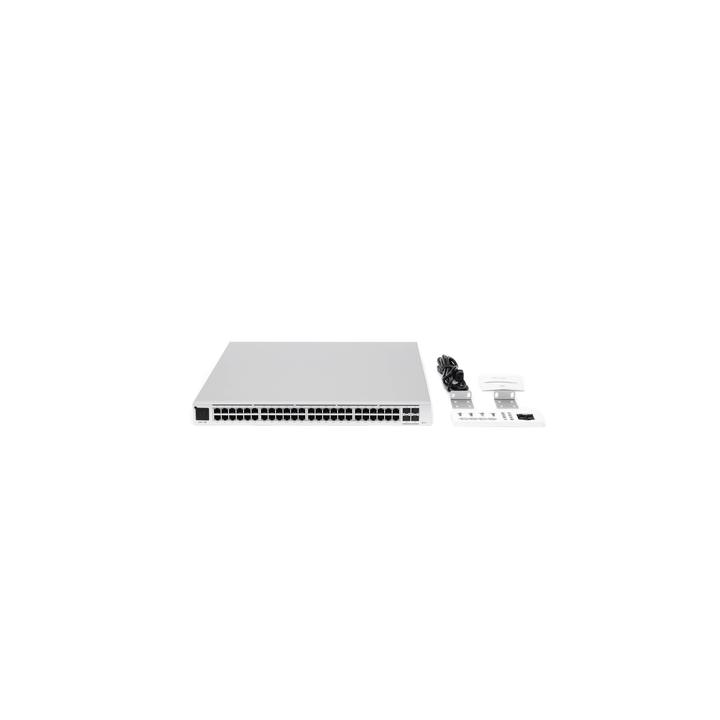 UniFi Switch USW-Pro-48-POE Gen2, Capa 3 de 48 puertos PoE 802.3at/bt + 4 puertos 1/10G SFP+, 600W, pantalla informativa