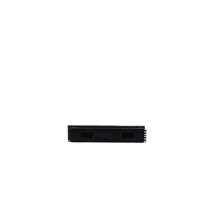 Organizador de Cables Horizontal PatchLink, Sencillo (Solo Frontal), Con Tapa Extendida, Para Rack de 19in, 2UR