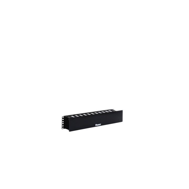 Organizador de Cables Horizontal PatchLink, Sencillo (Solo Frontal), Con Tapa Extendida, Para Rack de 19in, 2UR