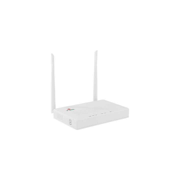 ONU Dual G/EPON con Wi-Fi en 2.4 GHz + 4 puertos LAN Gigabit, hasta 300 Mbps vía inalámbrico