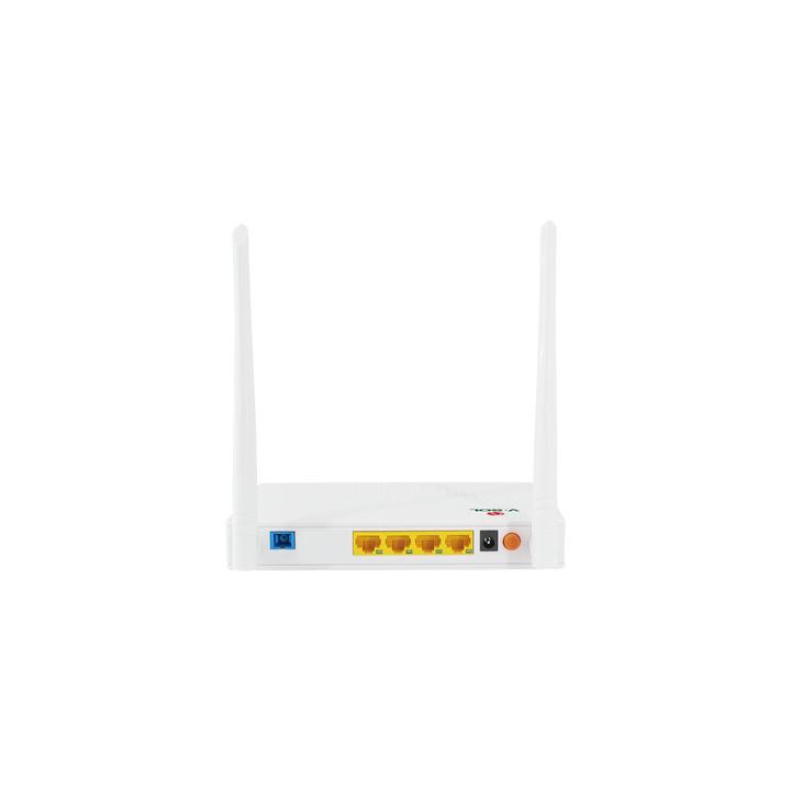 ONU Dual G/EPON con Wi-Fi en 2.4 GHz + 4 puertos LAN Gigabit, hasta 300 Mbps vía inalámbrico