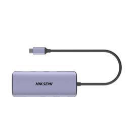 Hub (Adaptador) USB - C / 8 en 1 / 1 Salida HDMI (4K) / 1 Salida USB 2.0 / 3 Salidas USB 3.0 / 1 Salida SD (Memoria SD)