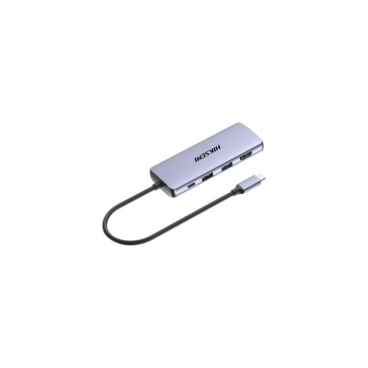 Hub (Adaptador) USB - C / 8 en 1 / 1 Salida HDMI (4K) / 1 Salida USB 2.0 / 3 Salidas USB 3.0 / 1 Salida SD (Memoria SD)