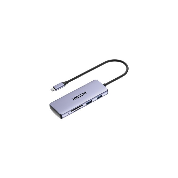 Hub (Adaptador) USB - C / 8 en 1 / 1 Salida HDMI (4K) / 1 Salida USB 2.0 / 3 Salidas USB 3.0 / 1 Salida SD (Memoria SD)