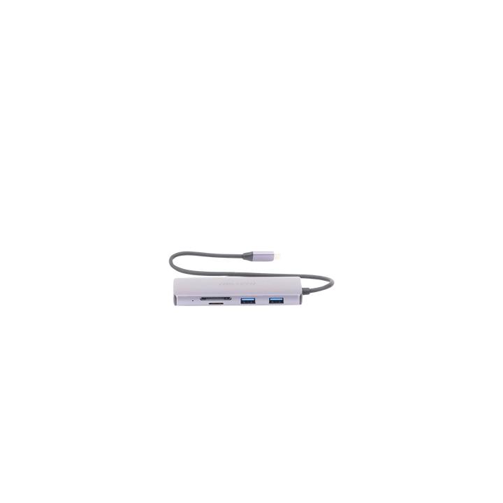 Hub (Adaptador) USB - C / 8 en 1 / 1 Salida HDMI (4K) / 1 Salida USB 2.0 / 3 Salidas USB 3.0 / 1 Salida SD (Memoria SD)