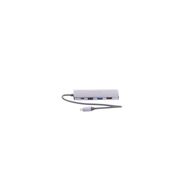 Hub (Adaptador) USB - C / 8 en 1 / 1 Salida HDMI (4K) / 1 Salida USB 2.0 / 3 Salidas USB 3.0 / 1 Salida SD (Memoria SD)